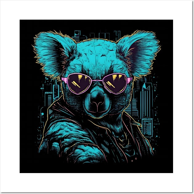 Cool Koala Wall Art by MindGlowArt